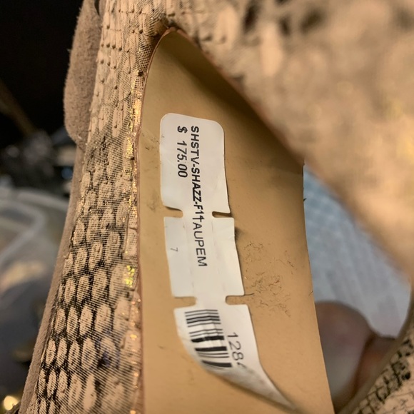 Steve Madden Snakeskin Chunky Heels - Picture 3 of 5